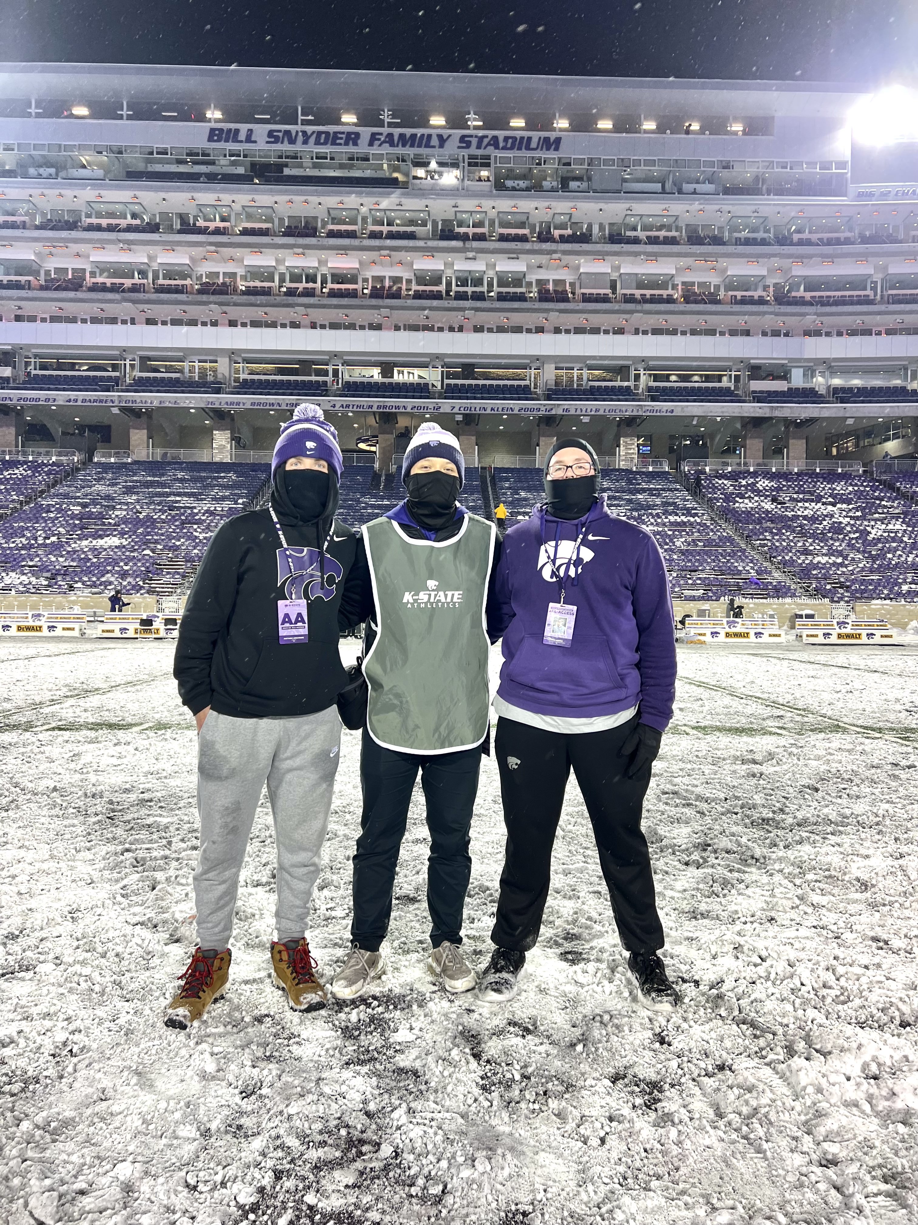 K-State Football vs Iowa State Snow Game